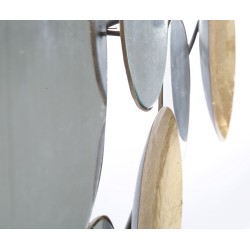 Espejo de pared Glamour Gold – 118x60 cm – Panel decorativo elegante y moderno