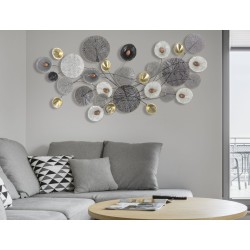 Reja de pared de hierro – 135x69 cm – Auténtico estilo industrial