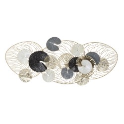 Panel de pared de hierro forjado de lujo – 124x55 cm – Diseño glamuroso contemporáneo