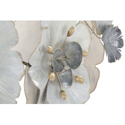 Panel de pared de hierro con estampado floral – 119x60 cm – Estilo romántico glamuroso