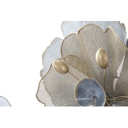 Panel de pared de hierro con estampado floral – 119x60 cm – Estilo romántico glamuroso