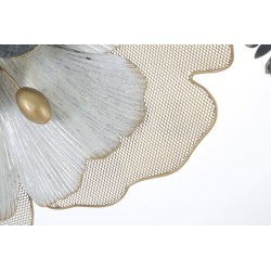 Panel de pared de hierro con estampado floral – 119x60 cm – Estilo romántico glamuroso