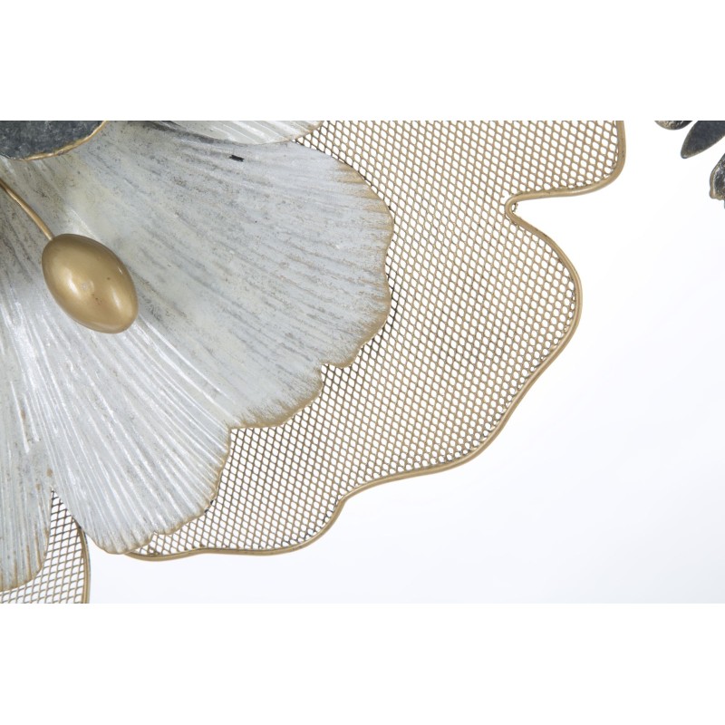 Panel de pared de hierro con estampado floral – 119x60 cm – Estilo romántico glamuroso