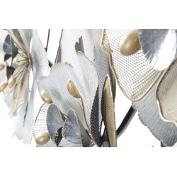 Panel de pared de hierro con estampado floral – 119x60 cm – Estilo romántico glamuroso