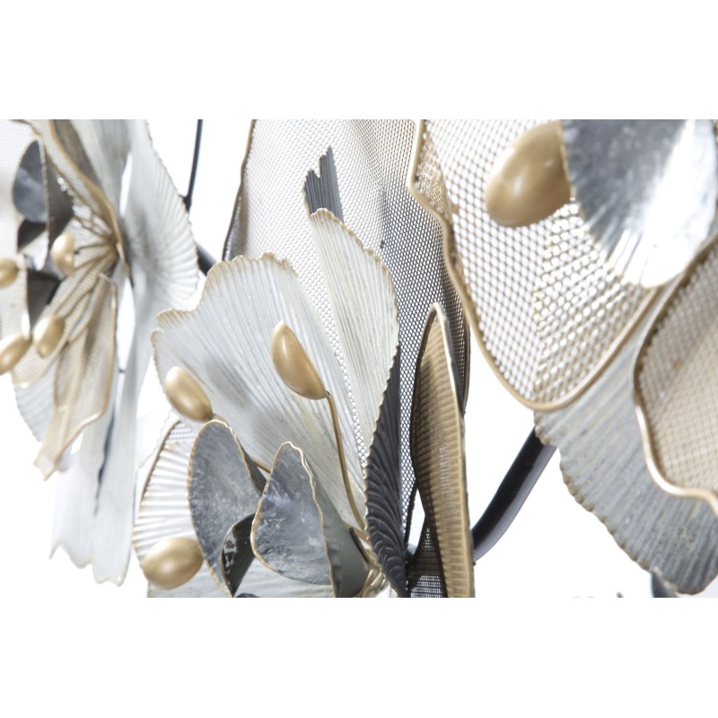 Panel de pared de hierro con estampado floral – 119x60 cm – Estilo romántico glamuroso