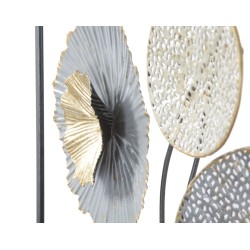 Panel mural de hierro Squity – 50x50 cm – Diseño industrial geométrico