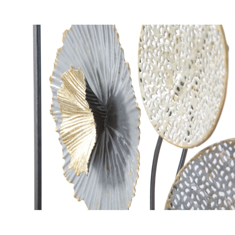 Panel mural de hierro Squity – 50x50 cm – Diseño industrial geométrico