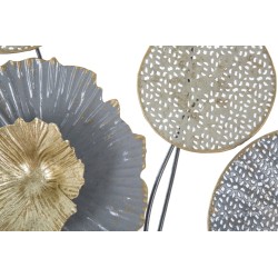 Panel mural de hierro Squity – 50x50 cm – Diseño industrial geométrico