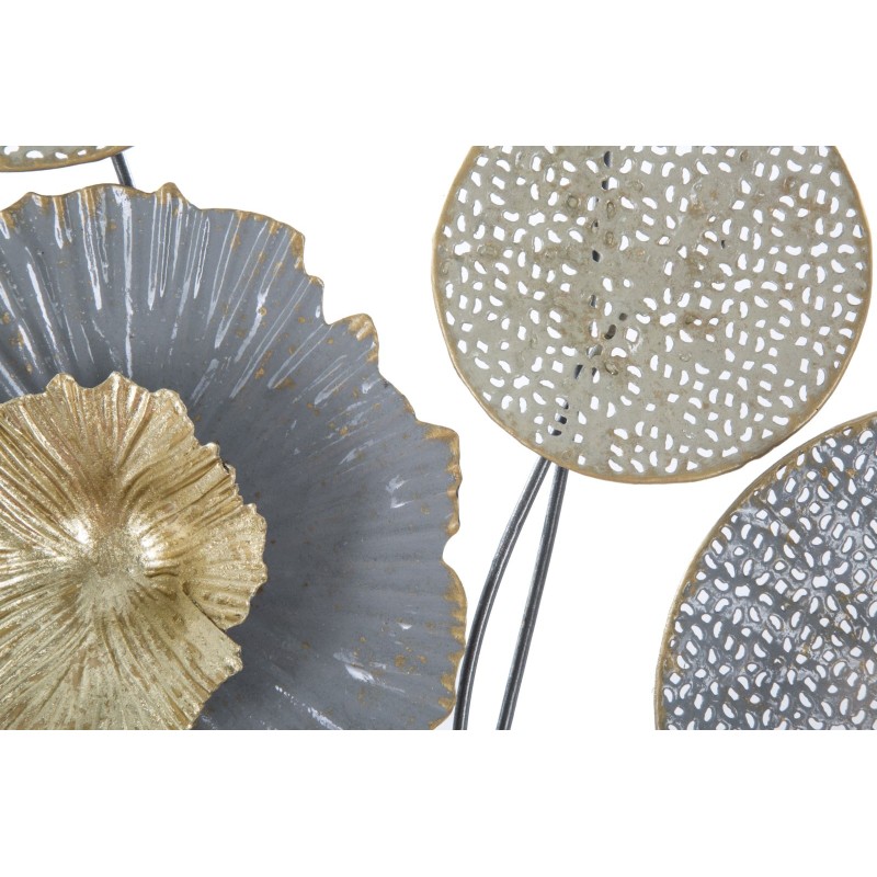 Panel mural de hierro Squity – 50x50 cm – Diseño industrial geométrico