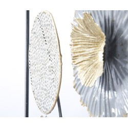 Panel mural de hierro Squity – 50x50 cm – Diseño industrial geométrico