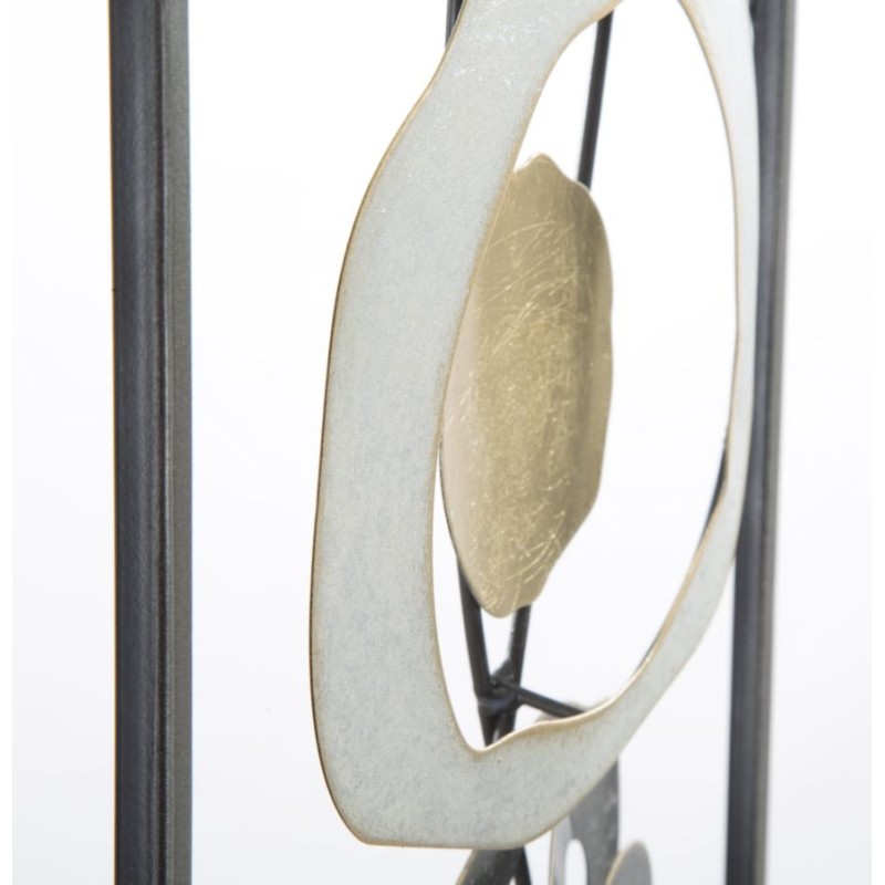 Panel de pared de hierro forjado Dixy – 28x74 cm – Decoración de pared estilo taller vintage