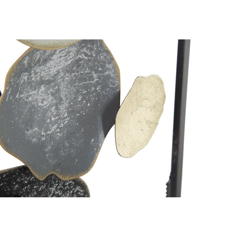 Panel de pared de hierro forjado Dixy – 28x74 cm – Decoración de pared estilo taller vintage