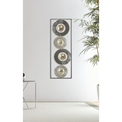 Anillo de pared de hierro – 31 x 89 cm – Elemento decorativo industrial moderno