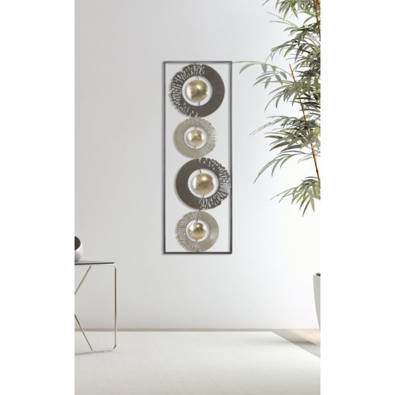 Anillo de pared de hierro – 31 x 89 cm – Elemento decorativo industrial moderno