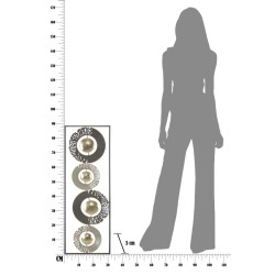 Anillo de pared de hierro – 31 x 89 cm – Elemento decorativo industrial moderno