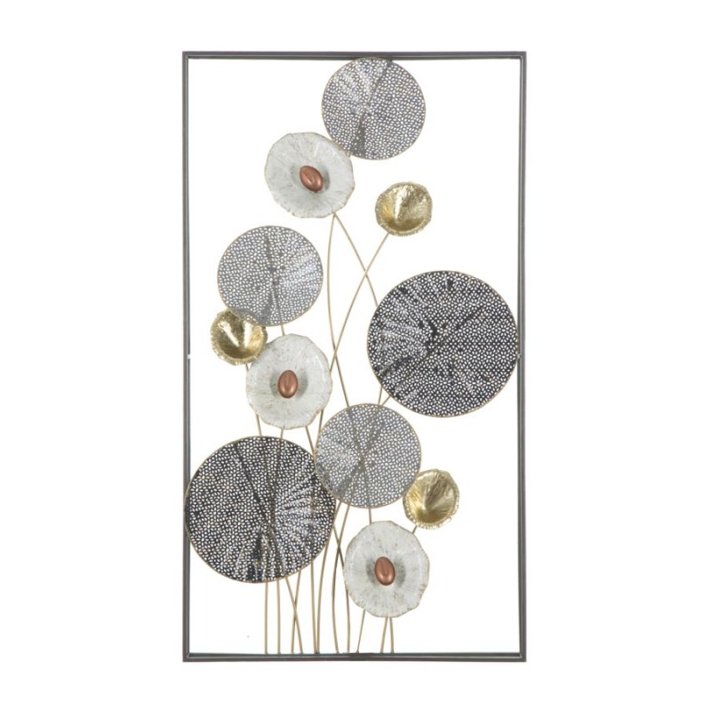 Panel de pared de malla metálica de hierro – 50x90 cm – Estilo industrial y contemporáneo