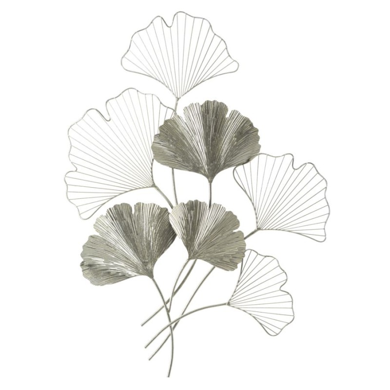 Panel de pared Goxy plateado – 62x86 cm – Metal brillante, estilo glamuroso