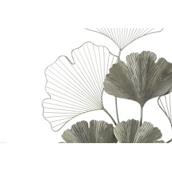 Panel de pared Goxy plateado – 62x86 cm – Metal brillante, estilo glamuroso