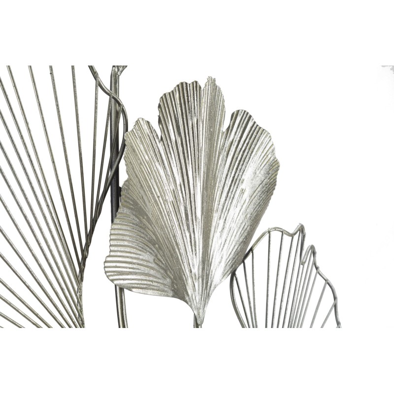 Panel de pared Goxy plateado – 62x86 cm – Metal brillante, estilo glamuroso