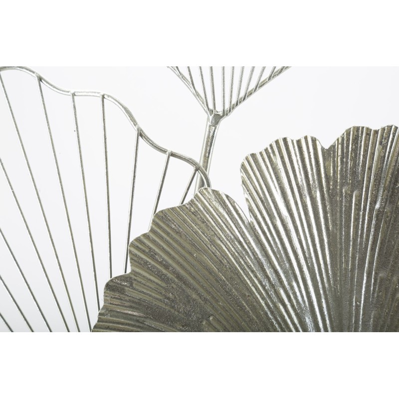 Panel de pared Goxy plateado – 62x86 cm – Metal brillante, estilo glamuroso