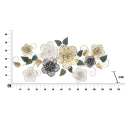 Panel mural de hierro Campur – Modelo B – 118x58 cm – Diseño moderno dorado