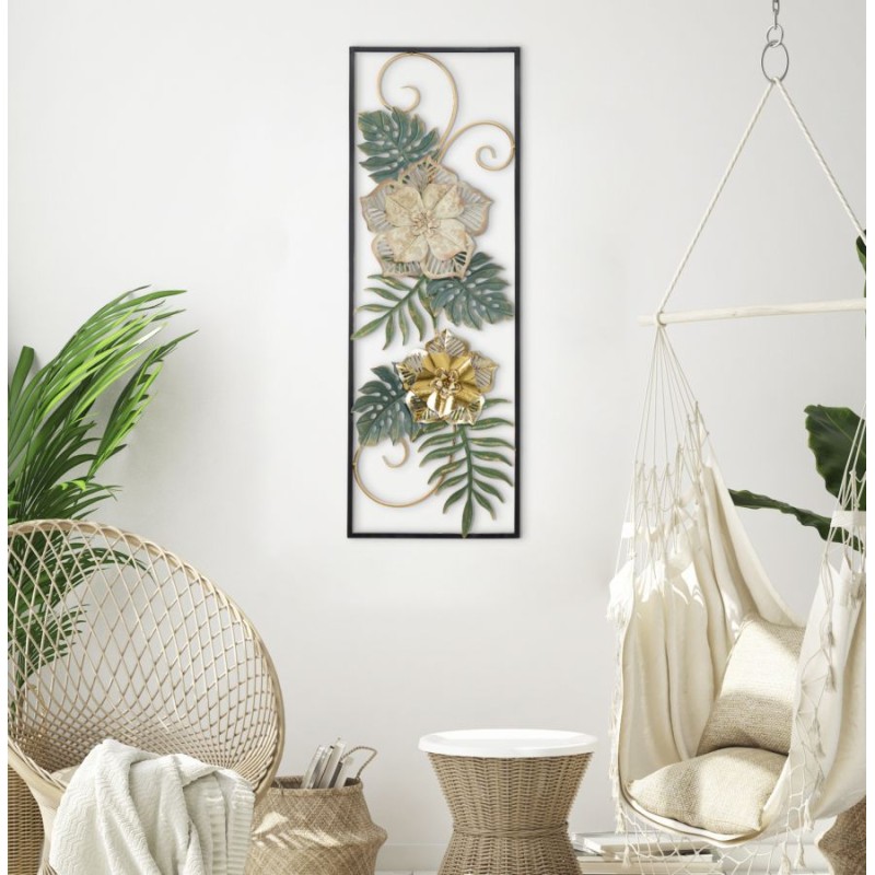 Panel de pared de hierro Campur – Modelo B – 31x90 cm – Panel elegante y glamuroso