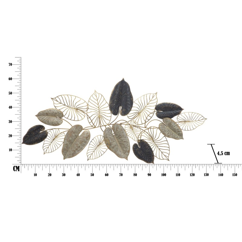 Panel de pared Century Iron – Modelo A – 131x61 cm – Decoración de pared Gold Glam