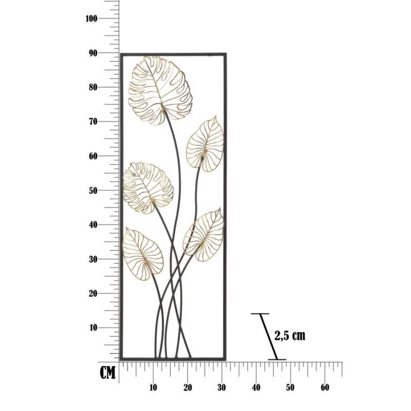 Panel de pared Luxy Iron – Modelo A – 31x90 cm – Elegancia moderna y glamurosa
