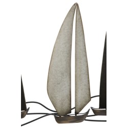 Panel mural de hierro Regata – 119x51 cm – Decoración industrial refinada