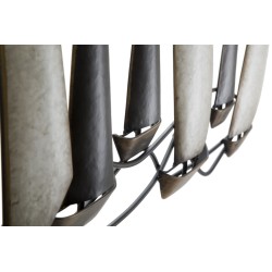 Panel mural de hierro Regata – 119x51 cm – Decoración industrial refinada