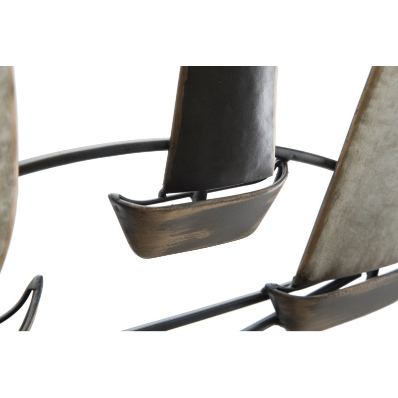 Panel mural de hierro Regata – 119x51 cm – Decoración industrial refinada