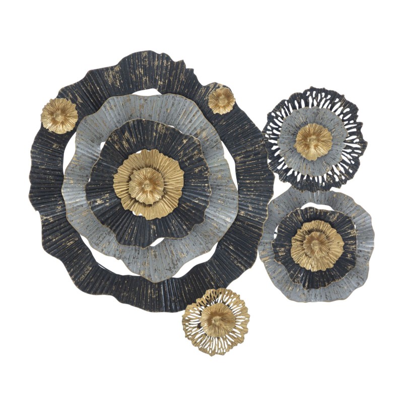 Panel de pared de hierro Otos – 100x80 cm – Diseño dorado glamuroso