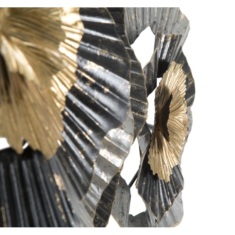 Panel de pared de hierro Otos – 100x80 cm – Diseño dorado glamuroso