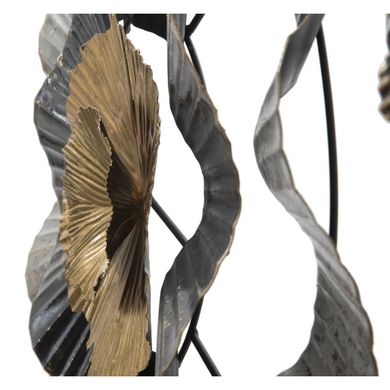 Panel de pared de hierro Otos – 100x80 cm – Diseño dorado glamuroso