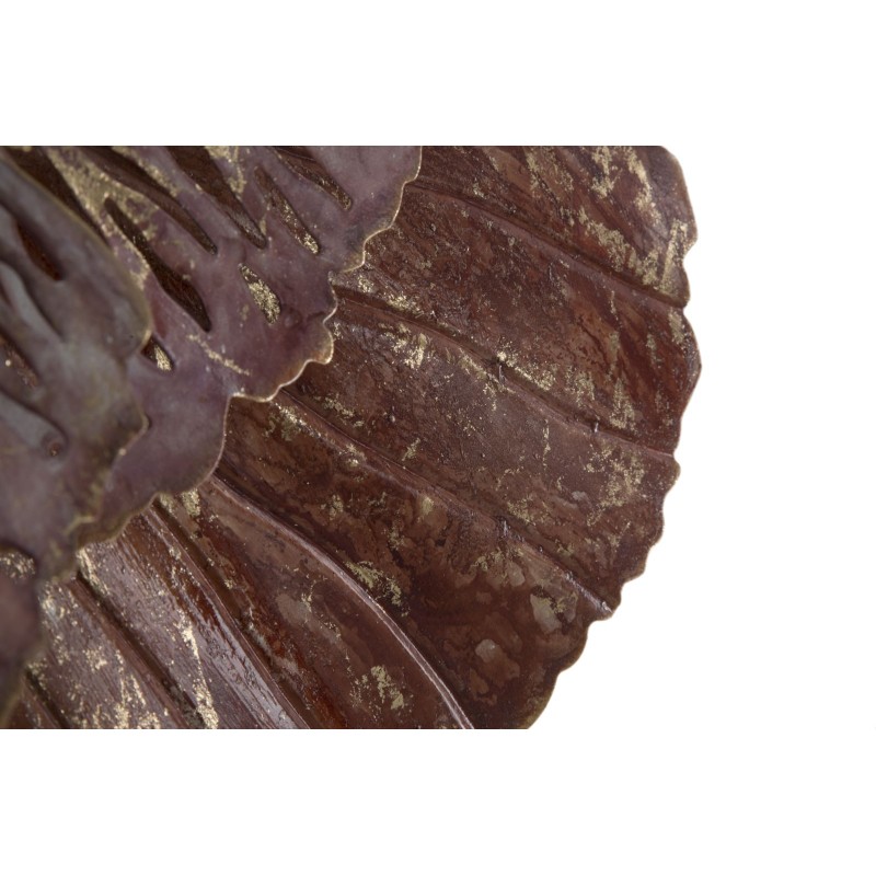 Panel de pared Bunga de hierro – 73x72 cm – Elegante flor metálica glamurosa