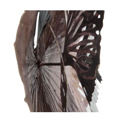 Panel de pared Bunga de hierro – 73x72 cm – Elegante flor metálica glamurosa