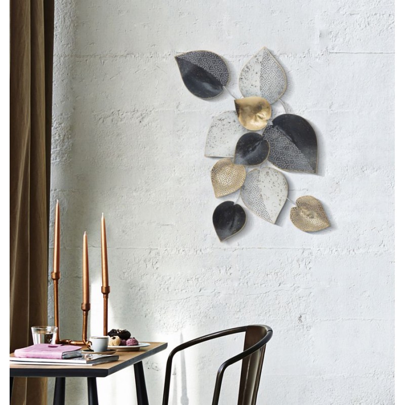 Panel mural de hierro de media hoja – Modelo B – 62x40 cm – Estilo Natural Glam