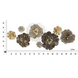 Panel de pared de hierro – 149x61 cm – Elegancia decorativa moderna y glamurosa