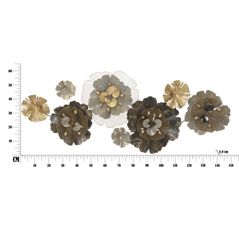Panel de pared de hierro – 149x61 cm – Elegancia decorativa moderna y glamurosa