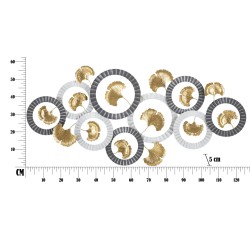 Panel de pared Arty Iron – Modelo A – 126x58 cm – Diseño artístico y glamuroso