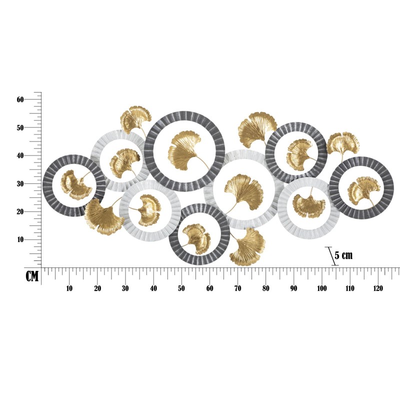 Panel de pared Arty Iron – Modelo A – 126x58 cm – Diseño artístico y glamuroso
