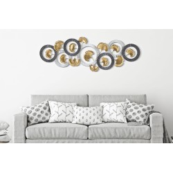 Panel de pared Arty Iron – Modelo B – 127x44 cm – Panel de pared creativo y glamuroso