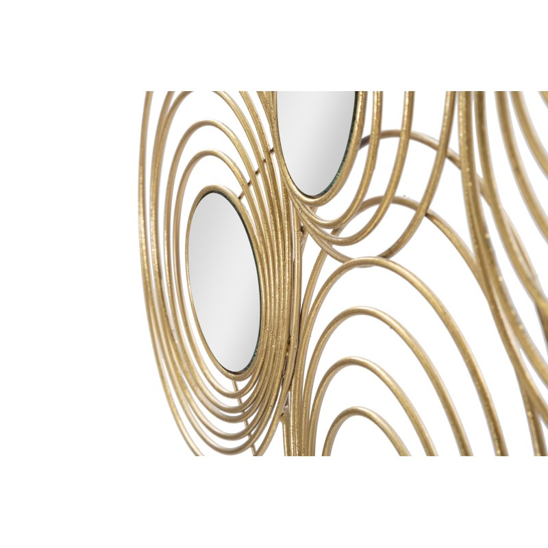 Panel de pared de hierro con rayos – 90x45 cm – Glamuroso efecto de rayos de sol en metal dorado