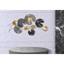 Panel de pared de hierro -B- – 105x56 cm – Elegante decoración de pared metálica
