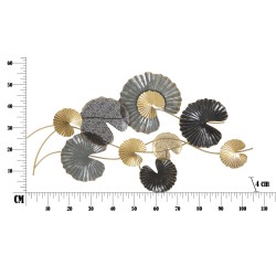 Panel de pared de hierro -B- – 105x56 cm – Elegante decoración de pared metálica