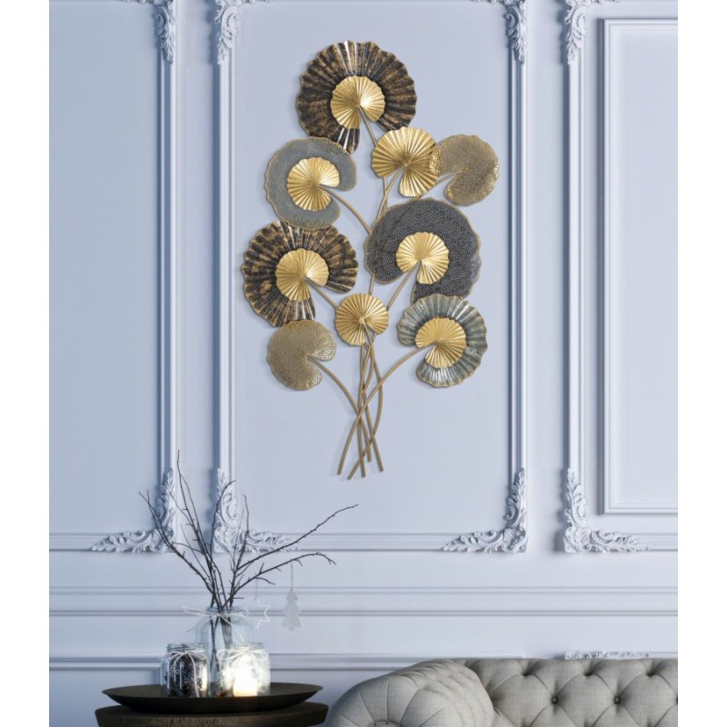 Panel de pared de hierro -C- – 63x109 cm – Diseño vertical moderno y glamuroso