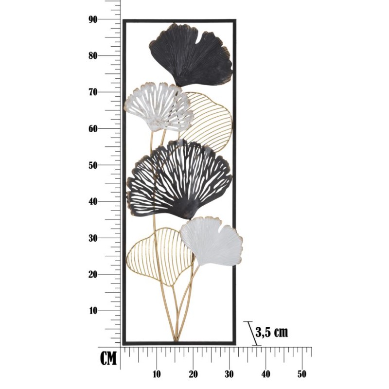 Panel de pared de hierro Ory – Modelo A – 31x90 cm – Estilo Glamour Contemporáneo