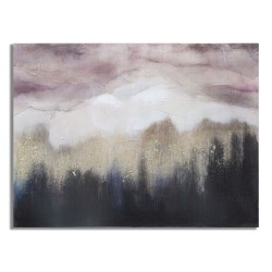 Cuadro mural Montaña de Rosas – 80x60 cm – Paisaje glamuroso suave y romántico