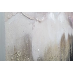 Cuadro mural Montaña de Rosas – 80x60 cm – Paisaje glamuroso suave y romántico