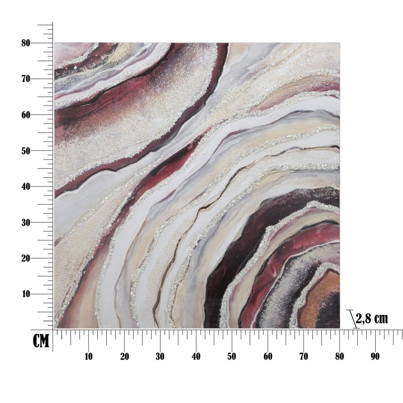 Mural para pintar tú mismo – 80x80 cm – Lienzo Glam personalizable